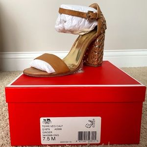 Terri Veg Calf Coach Heels